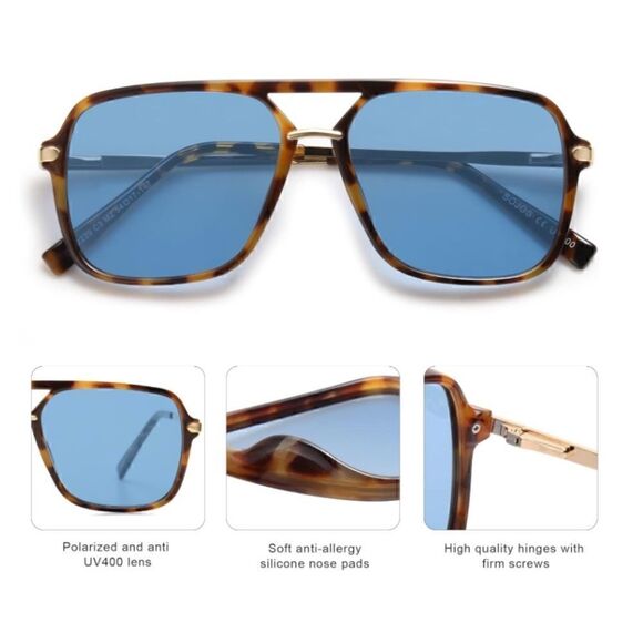Retro Aviator sunglasses  main image 4
